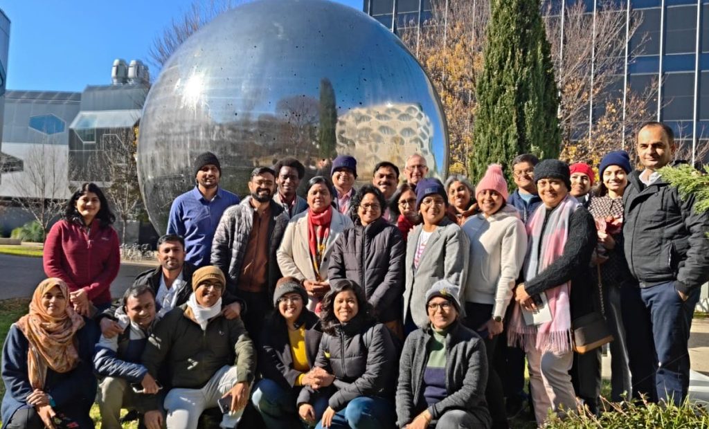 Participants pictured together at the Australian National University.
