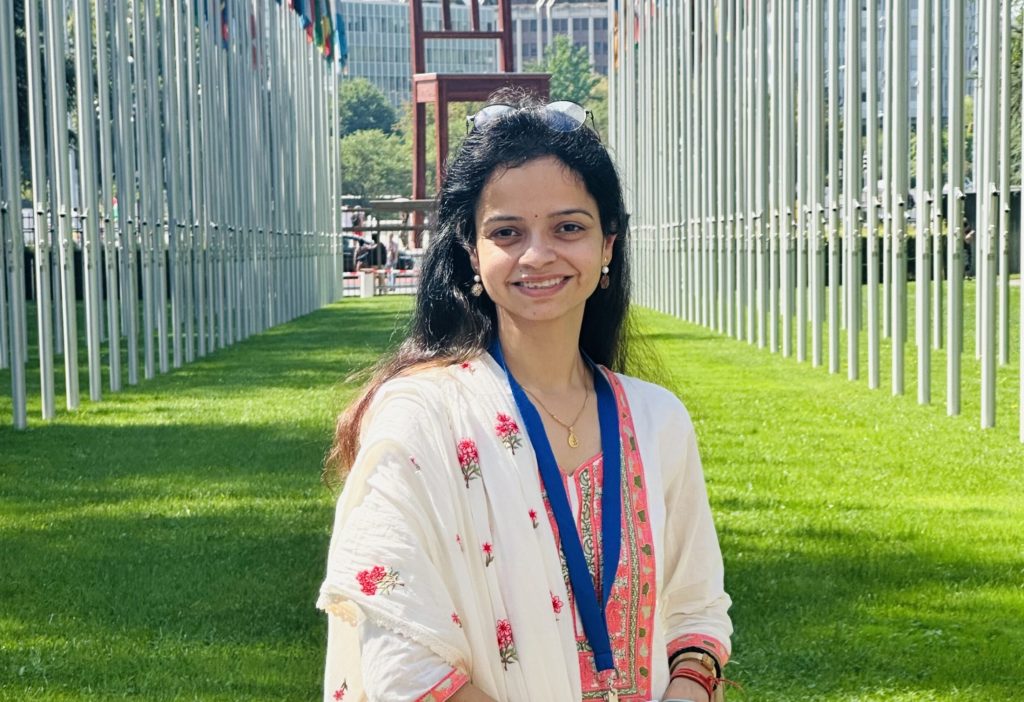 Moderator and alumna from India, Aditi Pathak.