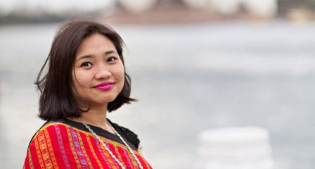 Portrait of Hridita Dewan by the water