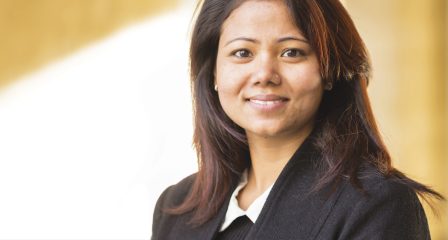 Portrait of Nepali Australia Awards scholar Radhika
