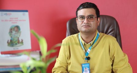 Portrait of disability advocate and Australia Awards alumnus Pallav Pant