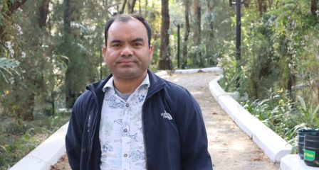 Australia Awards alumnus Dal Bahadur Sunar outdoors