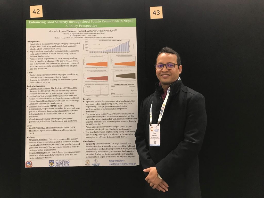 Nepali alum builds his networks at the World Potato Congress 2024