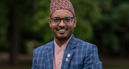 Portrait of Nepali Australia Awards scholar Ram