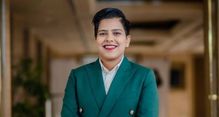 Portrait of Shailee Chaudhary, Australia Awards alumna and advocate for minority groups