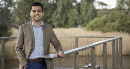 Pakistani Australia Awards alumnus Saad Ahmed Khan outdoors in Australia