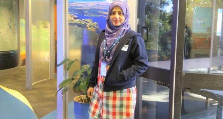 Naila Gul Shaikh during her Short Course at Queensland University of Technology
